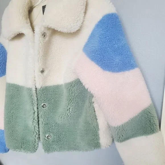 NWT SHACI Baxter Jacket faux fur